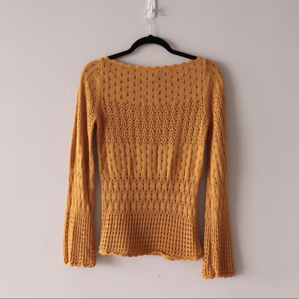 Crochet Bateau Neck Sweater by Yoana Baraschi